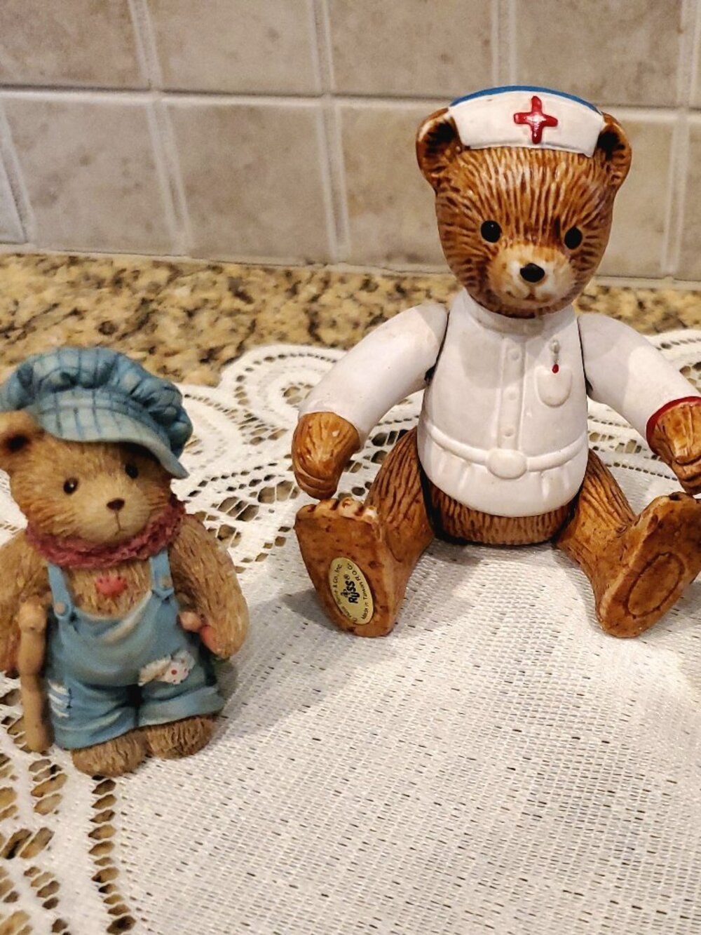 L@@K Cute! 3 Bear Collectible Figurines RUSS, CHERISHED TEDDIES, ENESCO